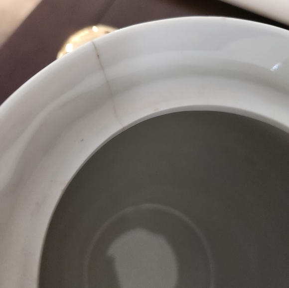 Hall Pink and Gold Basketweave Cookie Jar - Picture 10 of 10